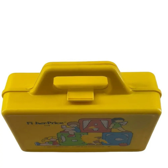 Fisher Price Play Mini Lunch Box Yellow Thermos 1979 ABC 638 Vintage - Picture 5 of 9